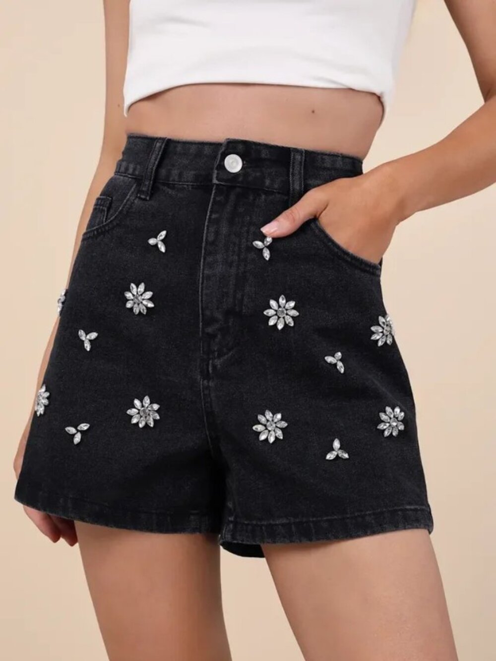 Lulus Rhinestone Shorts / SIZE SMALL